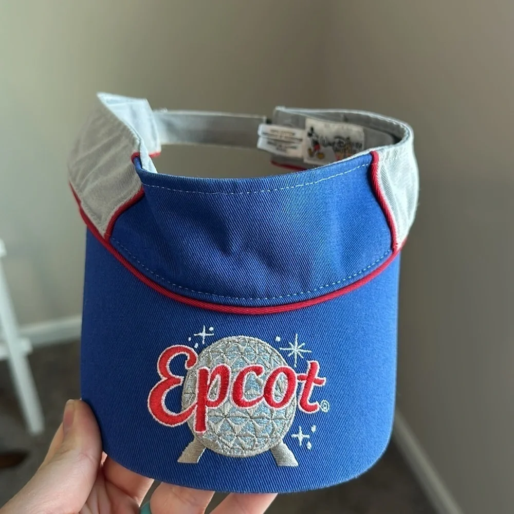 Vintage Walt Disney World Kids Epcot Sun Visor OSFM in Fair Used Conditon